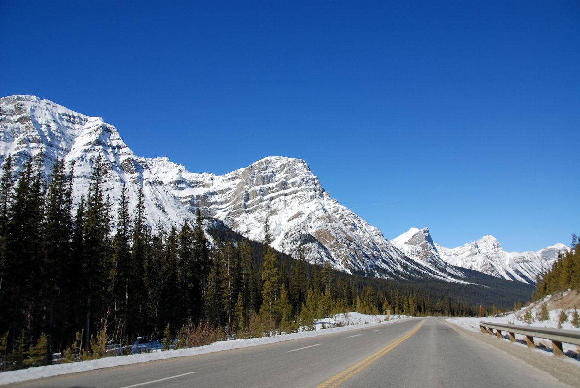 04 Mount Patterson, Aries Peak, Howse Peak, White Pyramid From Icefields Parkway